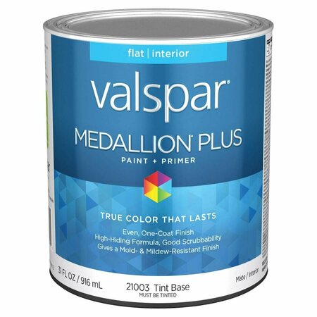 VALSPAR 1 qt. Medallion Plus Acrylic Latex All Purpose Paint & Primer, Tint 028.0021003.005